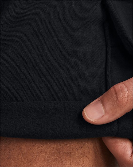 Men's UA Icon Fleece Cargo Shorts in Black image number 3